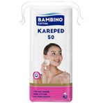 Bambino Cotton Kare 50 Adet Makyaj ve Bebek Temizleme Pamuğu