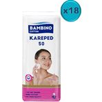 Bambino Cotton Kare 50x18 Adet Makyaj ve Bebek Temizleme Pamuğu