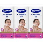 Bambino Cotton Kare 50x3 Adet Makyaj ve Bebek Temizleme Pamuğu