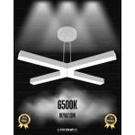 Bambino (Gri Kasa, Beyaz Işık) Ledli Modern Sarkıt Linear LED Avize Salon Mutfak Oturma Odası Yatak Odası Antre Hol LED