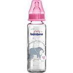 Bambino T014 225 ml Şapka Desenli Cam Biberon