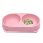 Bamboo Pembe 450 ML İkili Mama ve Su Kabı BO-3037Z x 2