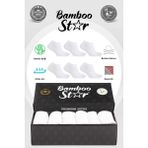 Bamboo Star Bambu Erkek Patik Düz Beyaz Çorap Dikişsiz Premium Kutulu 6'Lı - 00B-Beyaz - 40 - 45