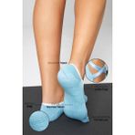 Bamboo Star Bambu Kadın Lila Kaydırmaz Taban Silikon Baskı Pilates Yoga Fitness Dans Aktivite Babet Çorap - 36 - 40