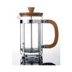 Bambu 600 Ml French Press Cam Üzeri Çelik Kaplama Lüx