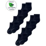 Bambu 8li Çocuk Çorap Seti | Kız Erkek Unisex - 0 - 1 Yaş - 01-Siyah