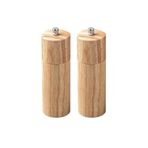 Bambu Ahşap Gövdeli Tuz Karabiber Değirmeni Baharat Öğütücüsü 16 Cm - 2 Adet - 377