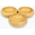 Bambu Ahşap Sosluk ve Çerezlik 10 cm 3'lü Set - Stadart