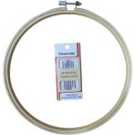 Bambu Ahşap Vidalı Kasnak 20 Cm+ 6 Lı Etamin iğne