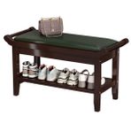 Bambu Ayakkabı Rafı Oturma Odası ve Oturma Odası için Şık En Ayakkabı Depolama Tezgahı ve Sağlam Ayakkabı 60/80x29x45CM