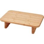 Bambu Ayaklı Doğrama ve Sunum Tahtası 32X22CM, Şık Kahverengi Tasarım - Ahşap - Ceviz - Seçenek 1