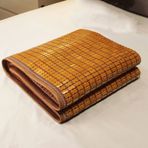 Bambu B Mat - Soğutma Yaz Uyku Matı, Carboniz Mahjong Bambu Mat Kanepe ve B için - Havalı Koltuk Minderi Mat (70 x 120 cm)