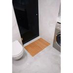 Bambu Banyo Matı Çamaşır Makinası Üstü Örtüsü Koltuk Matı Ahşap Kanepe Koltuk Kenarı Matı 68X45 cm