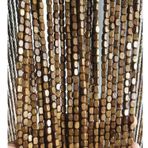 Bambu Boncuklu Perde Kapı için Ahşap Boncuklar Kapı Perdesi Ekran Oturma Odası Bölme Dekorasyon Kahverengi 161 Telli 160 cm x 140 cm