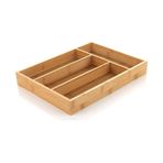 Bambu Çekmece İçi Kaşıklık Organizer 33 25 Cm Kahverengi