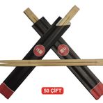 Bambu Cin Cubugu Chopsticks 50 Cift
