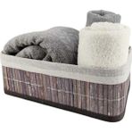 Bambu Çok Amaçlı Saklama Kutusu, Organizer, 33X23X12 Cm, Şık ve Kullanışlı. - Amber - Seçenek 1