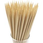 Bambu Çöp Şiş Ahşap Çubuk 100 Adet Bambu Ahşap Şiş Çubukları 25 cm 3 mm Bambu Ahşap 100 Adet Barbekü Şiş Parti Izgarası