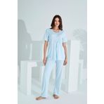 Bambu Dantel Detaylı Hamile Lohusa Pijama Takım 30256-30260