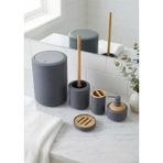 Bambu Detaylı Akrilik Banyo Seti - 5 Parça
