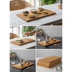 Bambu Dikdörtgen Dekoratif Sunum ve Kesme Tahtası, 39X17 cm - Seçenek 1