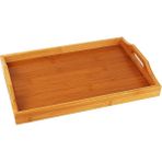 Bambu Dikdörtgen Sunum Tepsi 33X22X5 Cm, Sofra Tepsisi, Çay Tesisi, Bambu Daire Tepsi,