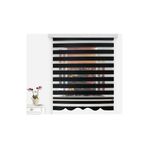 Bambu Düz (Etek Dilimli) Stor Zebra Perde 426321, Koyu Gri, 230 x 260