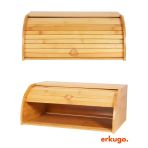 Bambu Ekmek Saklama Kutusu, Rulo Ekmek Kutusu, Ekmek Saklama Kabı, Ekmek Dolabı