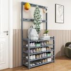 Bambu Entryway portmanto 4/5 katmanlı ayakkabı rafı SpaceSaving depolama nizer ayakkabı ve mont Modern koridor mobilya enerji sınıfı A