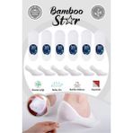 Bambu Erkek Babet Beyaz Çorap Dikişsiz Görünmez Kaydırman Topuk Silikonlu Premium 6'lı Beyaz Paket