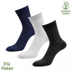 Bambu Erkek Soket Çorabı - 3 Çift - Dikişsiz - Malta - 17671 - Set 3