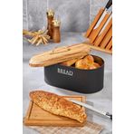Bambu Görünümlü Kapak Metal Ekmeklik(Yeni Desenli)