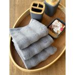 Bambu Gri 3'lü El Havlusu 50X30 cm - 30 x 50 cm - Renkli