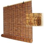 Bambu Karartma Stor Perde Dış Mekan Veranda için Rulo Pencere Tonları, Havalandırma Tasarımlı 140 cm Genişlik, Bambu Bölme Dekorasyonu, 200 cm Yüksek Pencereler için İdeal