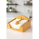 Bambu Kare Peçetelik Modern Tasarım