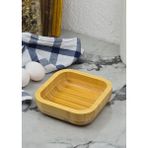 Bambu Kase - Doğal Tabak - 14 Cm, 260 ml - Çerezlik - Sarı