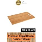 Bambu Kesme Doğrama Tahtası Ahşap Kesim Panosu Et Tavuk Balık Sebze Antibakteriyel Yıkanabilir