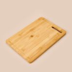 Bambu Kesme Tahtası, Açık Kahverengi, 22X32 Cm, Sağlıklı ve Doğal Kullanım - Açık Beyaz - Gri - Seçenek 1