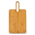 Bambu Kesme Tahtası, Doğal Bambu Malzeme, Saplı Tasarım, Servis Tepsisi, 36x20 cm, Peynir Sunum Tahtası