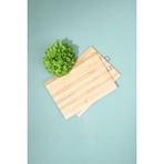 Bambu Kesme ve Sunum Tahtası 27X30 Cm, Doğal ve Şık Tasarım - Ahşap - Bej - Siyah - Seçenek 1
