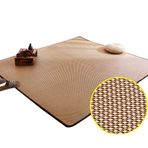 Bambu Koridor Yolluk Kilim Özelleştirilebilir Pürüzsüz Buz İpek Halı Oturma Odası için Rattan Minder Mat Çocuklar için Yazlık Mat Emekleme için (2,5 m x 1,2 m)