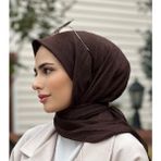 Bambu Kraş Eşarp (Tesettür Giyim, %100 Pamuk, Hafif, Rahat, Şık, Yüksek Kalite, Uygun Fiyat, Hijab, Shawl, Scarf, Lux, Original) - Koyu Kahve