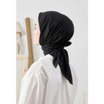 Bambu Kraş Eşarp (Tesettür Giyim, %100 Pamuk, Hafif, Rahat, Şık, Yüksek Kalite, Uygun Fiyat, Hijab, Shawl, Scarf, Lux, Original) - Siyah
