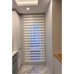 Bambu Krem Zebra Stor Perde Etek Dilimsiz Krem