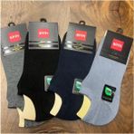 Bambu Kumaş Sıfır Konç Patik Erkek Çorap (12 Adet) 40-44 - Çok Renkli