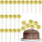 Bambu Kürdan Altın Gümüş Top 25 Adet 12 cm Muffin Cupcake Pasta Süsü Koktely Çubuğu Kürdanı Kürdan