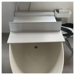 Bambu Küvet Tepsisi Ayarlanabilir Küvet Sepeti, Spa Banyo için Deklanşör Kapaklı 1,2 cm Kalın Yalıtım Levhası Katlanabilir ve Toz Geçirmez Çok Fonksiyonlu Ev Spa Tepsisi (80x105x1.2cm)