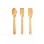 BAMBU MUTFAK SETİ, KAŞIK, ÇATAL, SPATULA, DOĞAL AHŞAP, ÇİZMEZ, TAVA DOSTU, 3 PARÇA,BAMBU MUTFAK GEREÇLERİ SETİ, KAŞIK, SERVİS ÇATALI, DÜZ SPATULA, ISIYA DAYANIKLI, DOĞAL MALZEME, 3'LÜ SET