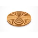 Bambu Oluklu Peynir Sunum Tahtası,28 cm,Lüx Bambu Sunum Tabağı,Velor Home.