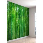 Bambu Ormanı Desenli Silinebilir Sağlıklı Tekstil Duvar Kağıdı, 280 x 280